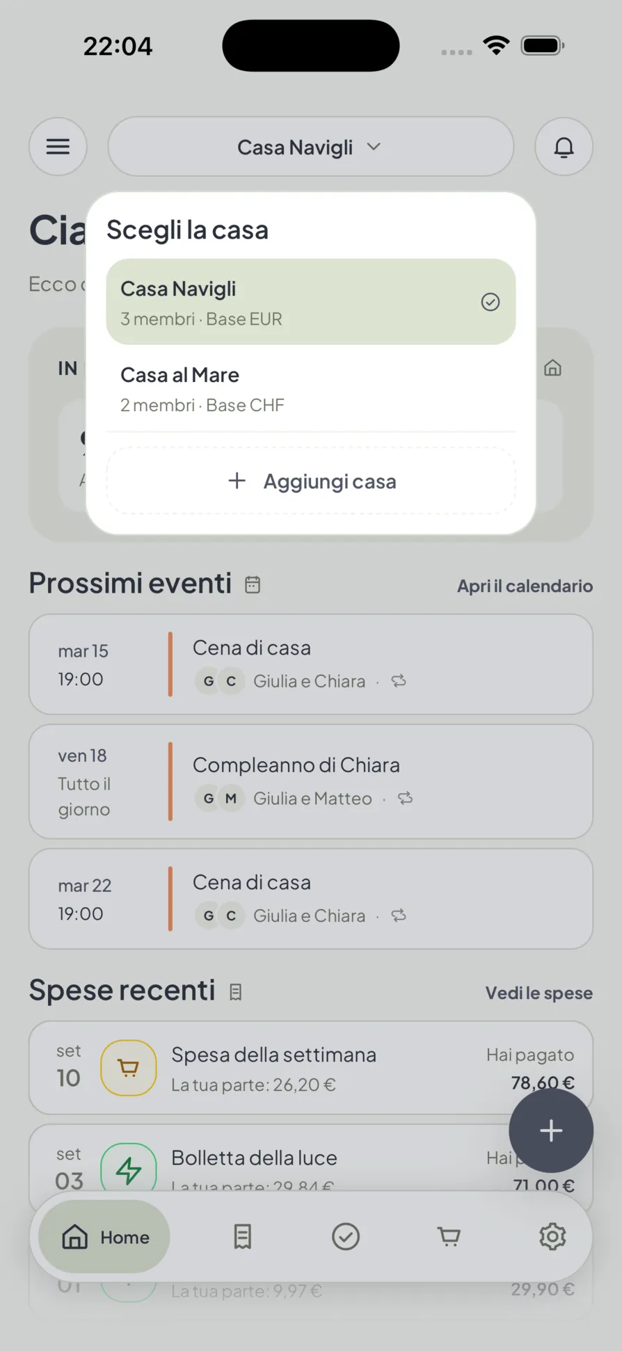 Cambiare casa in Homio